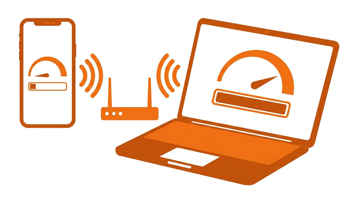 Por qué tu celular siempre muestra menos velocidad que la laptop en el mismo WiFi