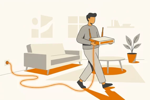 Vas a mover tu router o decodificador de lugar en casa